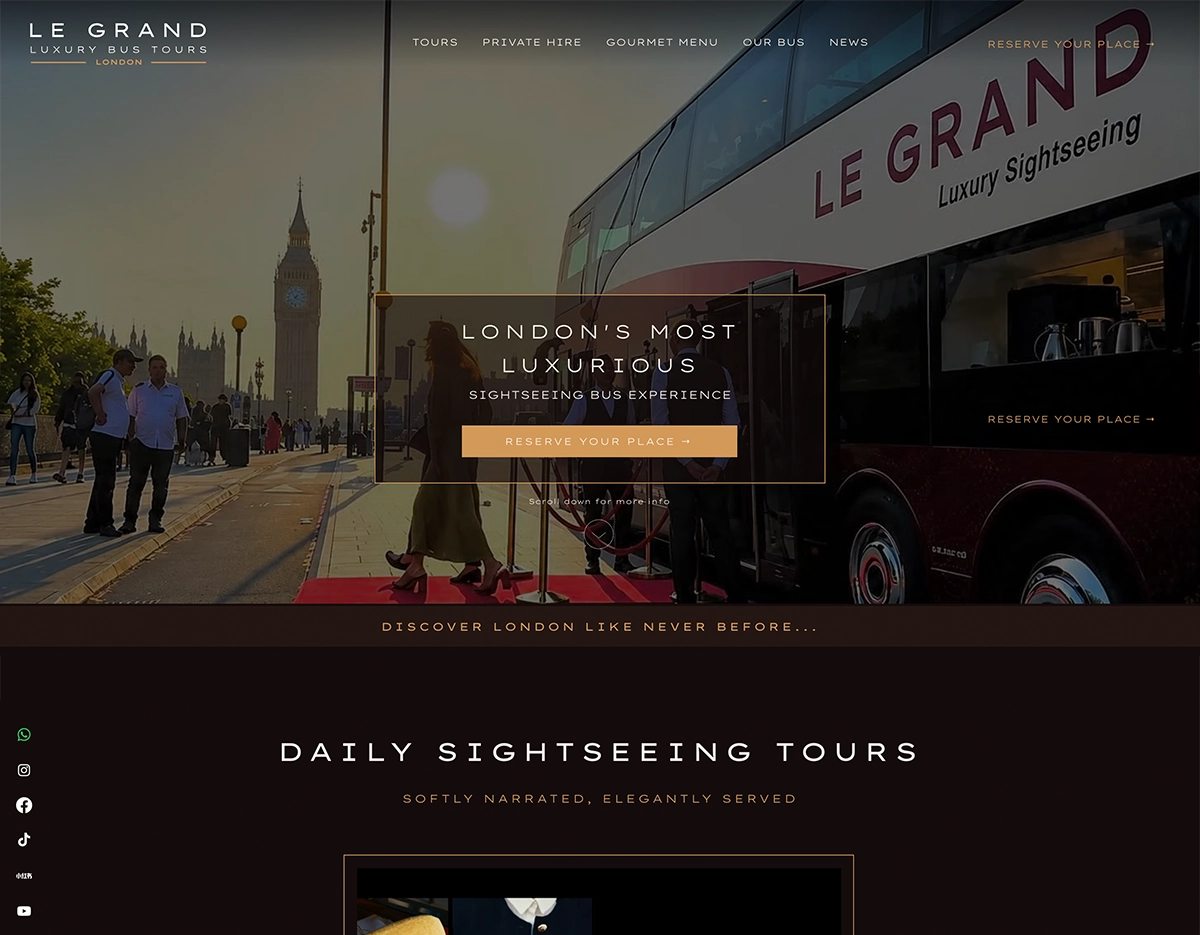 Image of Le Grand Wix website