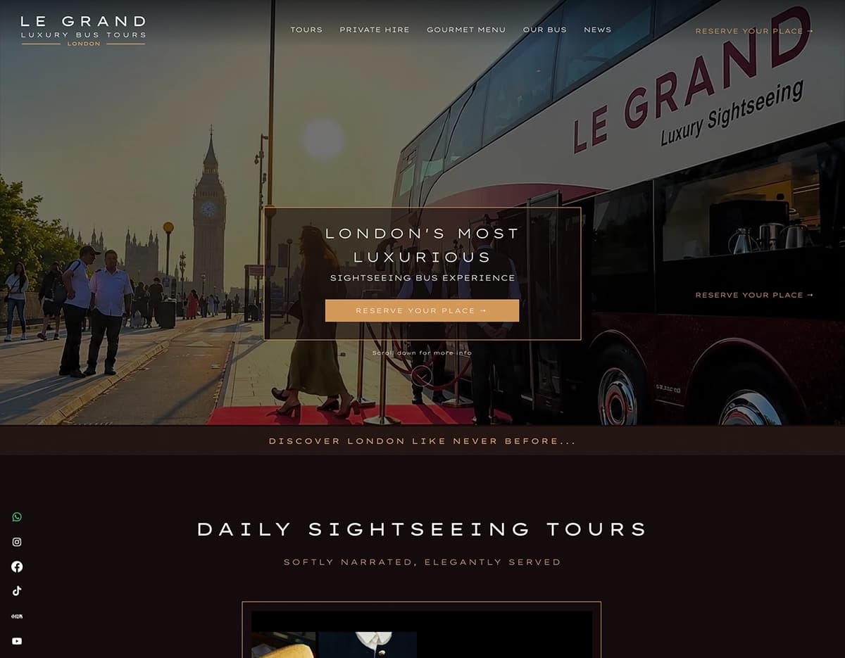Image of Le Grand Wix website