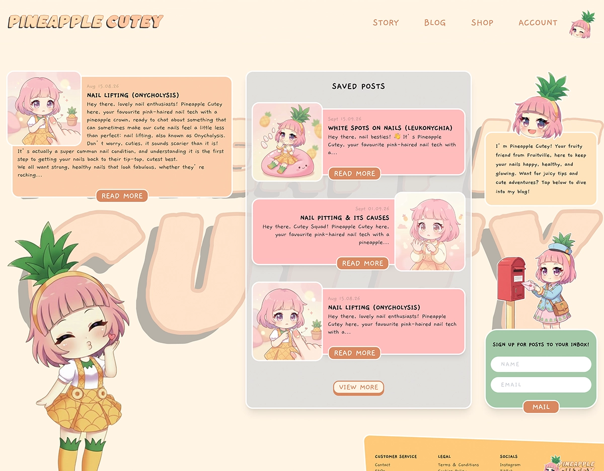Image of Pineapple “Cutey website