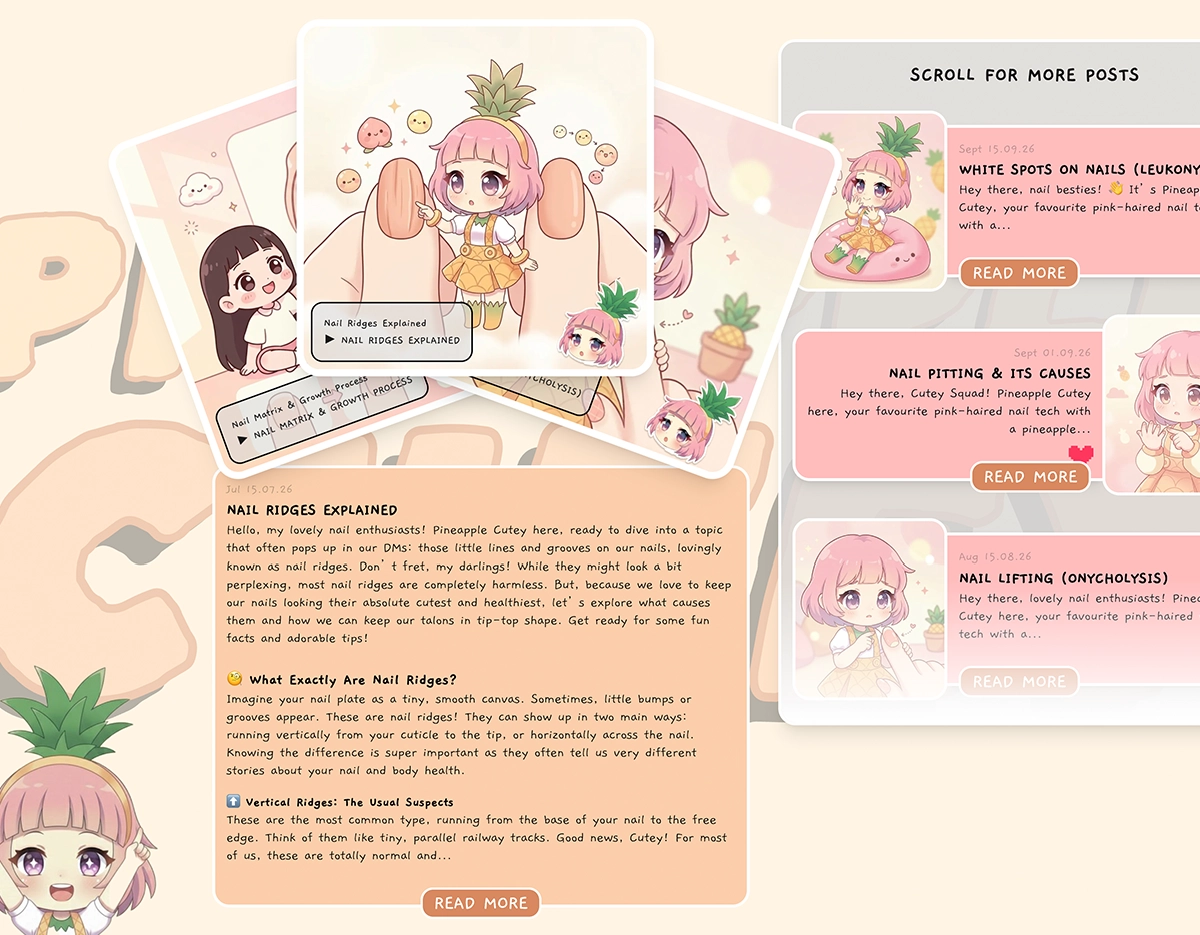 Image of custom blog slider built for Pineapple website