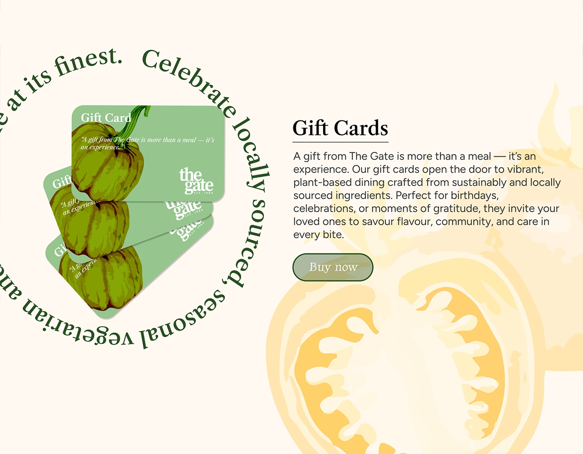 Image of The Gate gift cards section